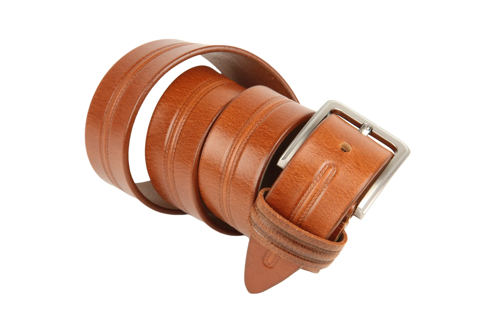 Mens Premium Casual leather Belt 54764 (Tan)