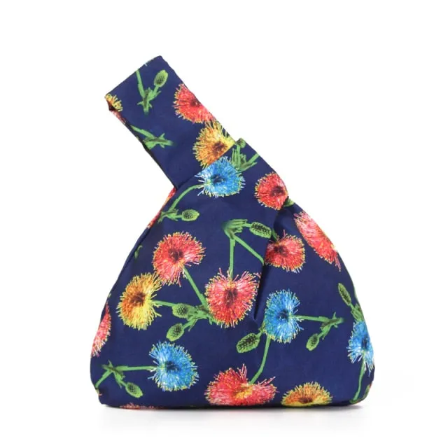 Mini Portable Knot Wrist Bag-variety of prints