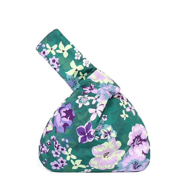 Mini Portable Knot Wrist Bag-variety of prints