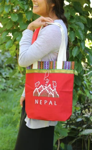 Nepal Shopping Bag with Bhutanese Trim