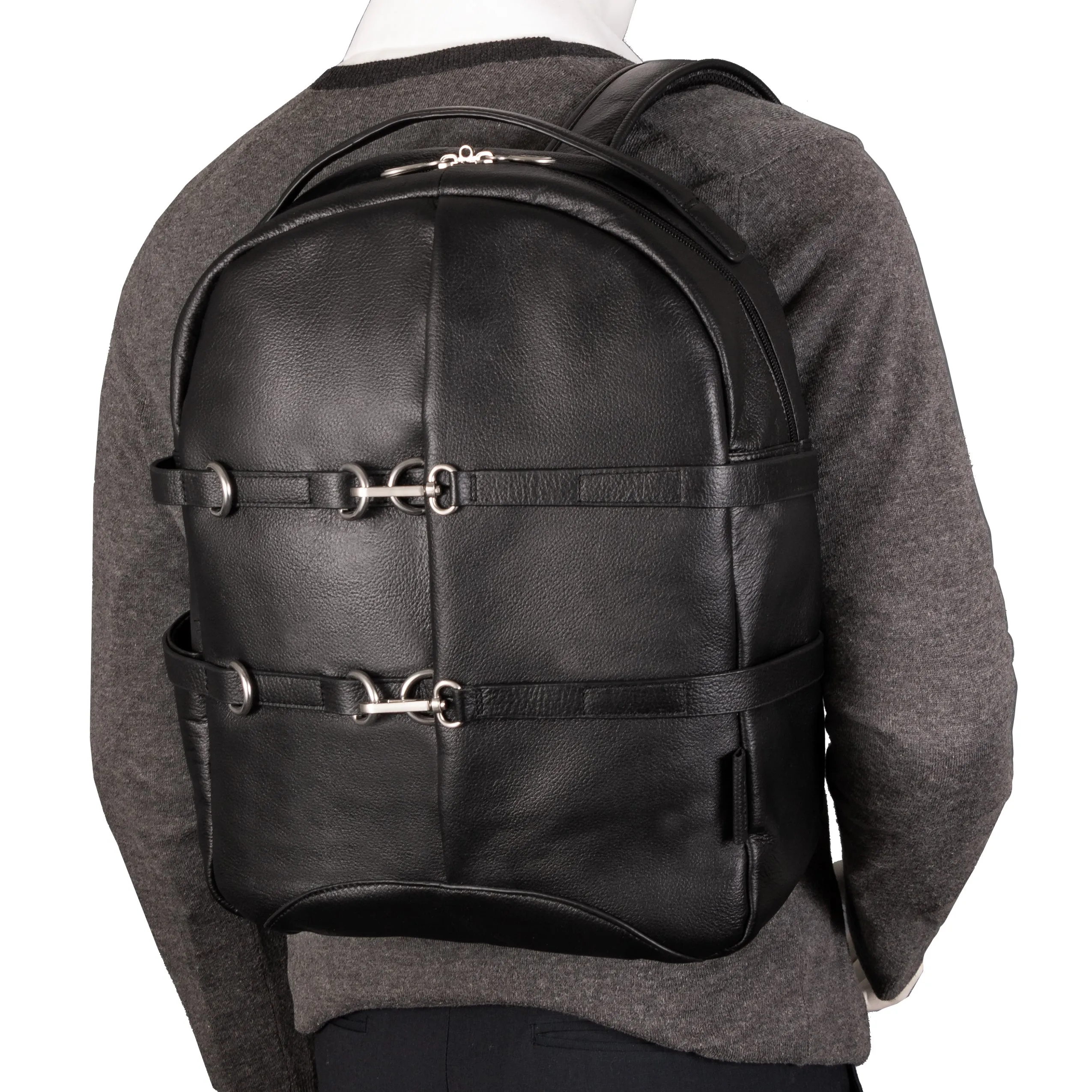 OAKLAND | 15” Leather Laptop & Tablet Backpack