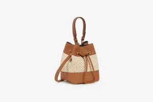 Osette - Cotton Raffia/Leather Tan