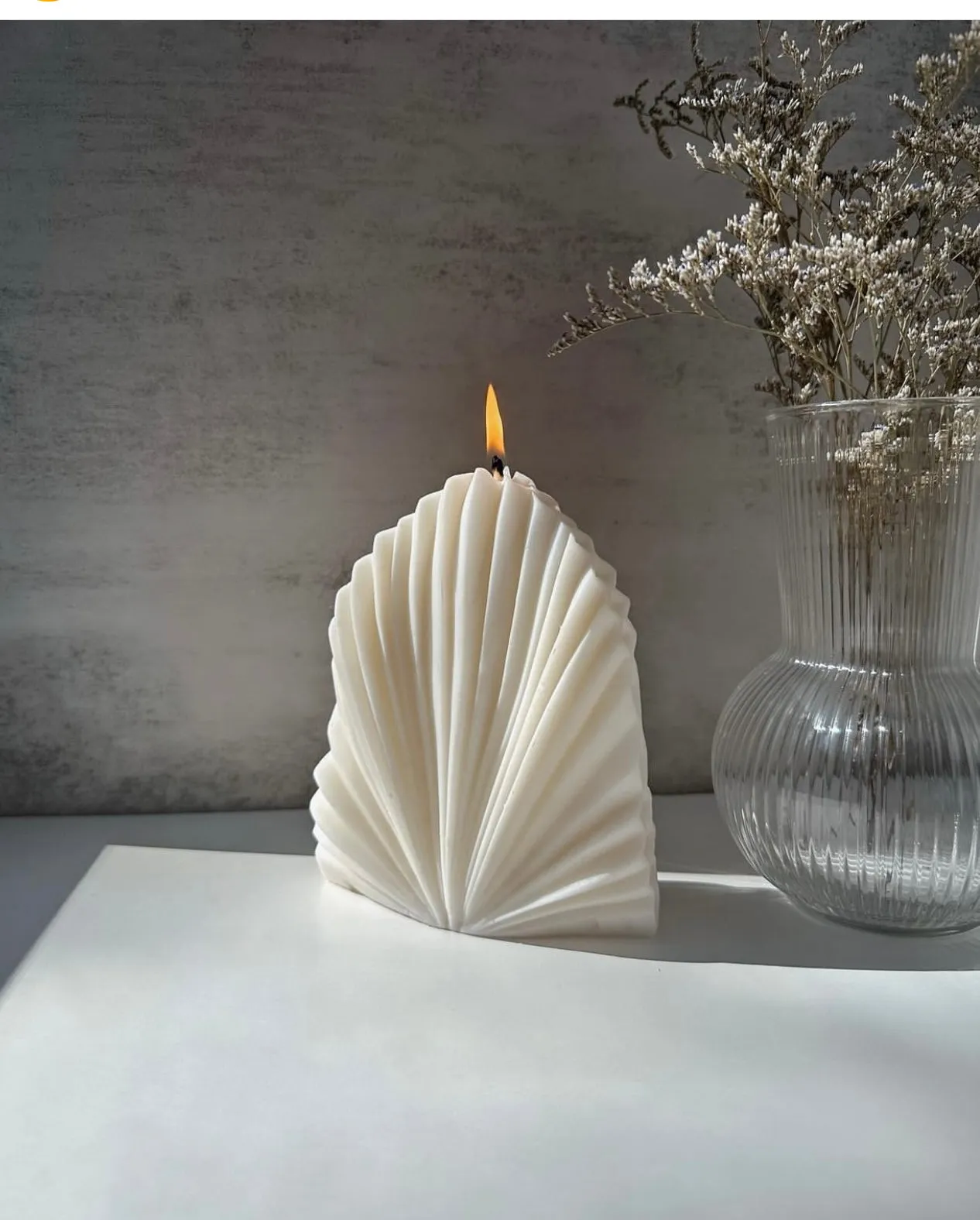 Palm Spear Candle, palm leaf, candle, eco-friendly, sustainable, natural, decor, tropical, handmade, organic, green, relaxation, ambiance, home decor