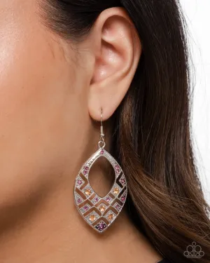 Paparazzi Earring ~ Glittery Gaze - Purple