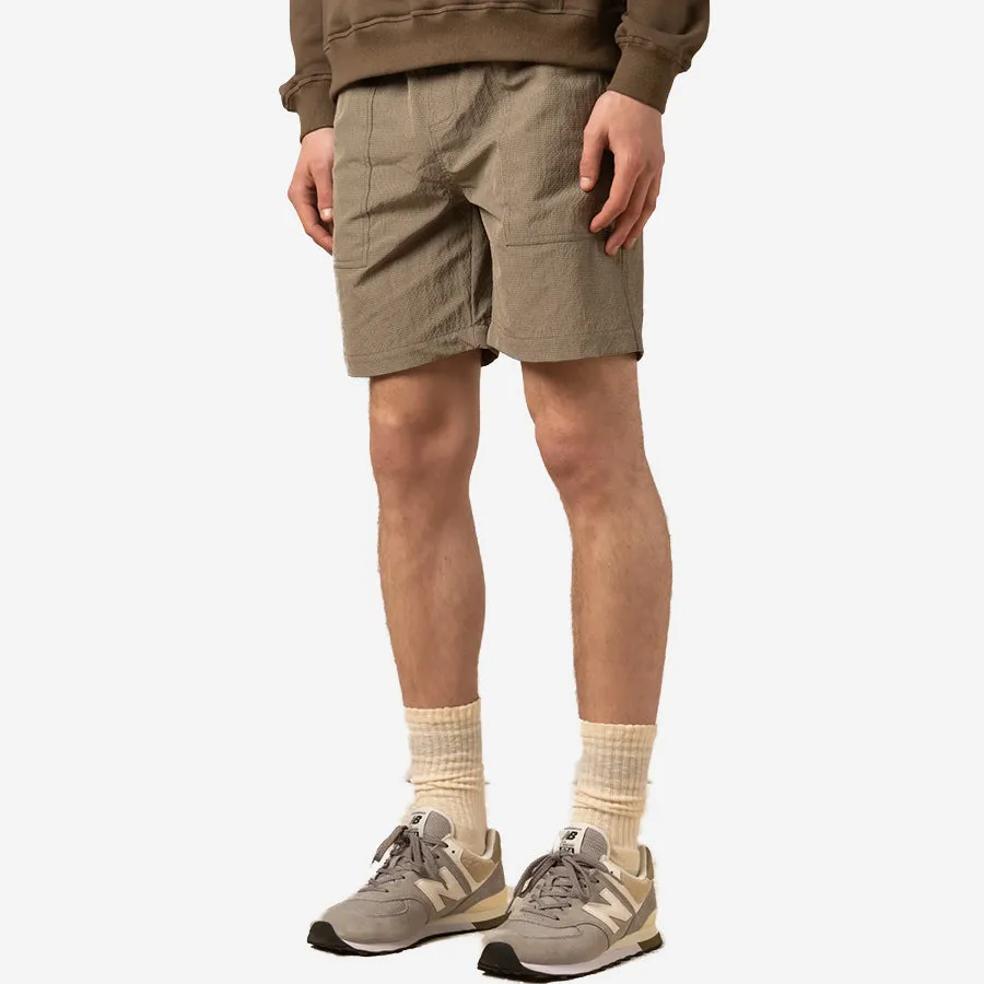 Pease Fatigue Easy Shorts - Sand/Olive Check