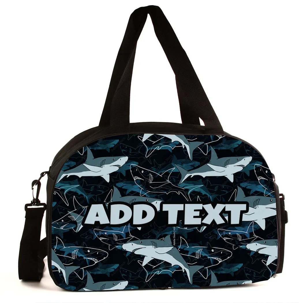 Personalized Backpacks, Lunch Bags, Duffel Bags, or Water Bottles with Full-Color - Sharks