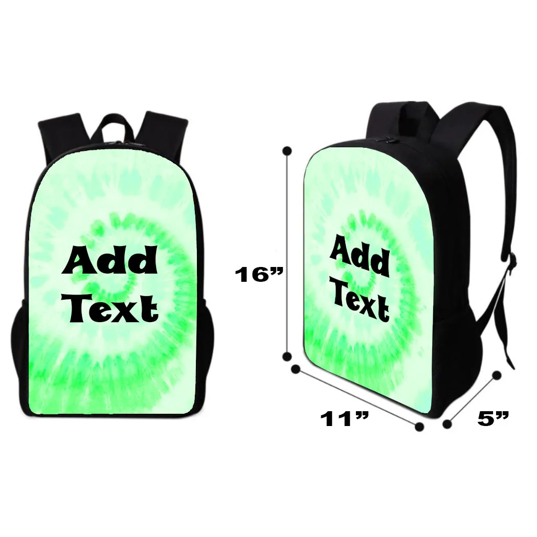 Personalized Tie Dye Backpacks / Lunch Bag / Duffel Bag / Bottle