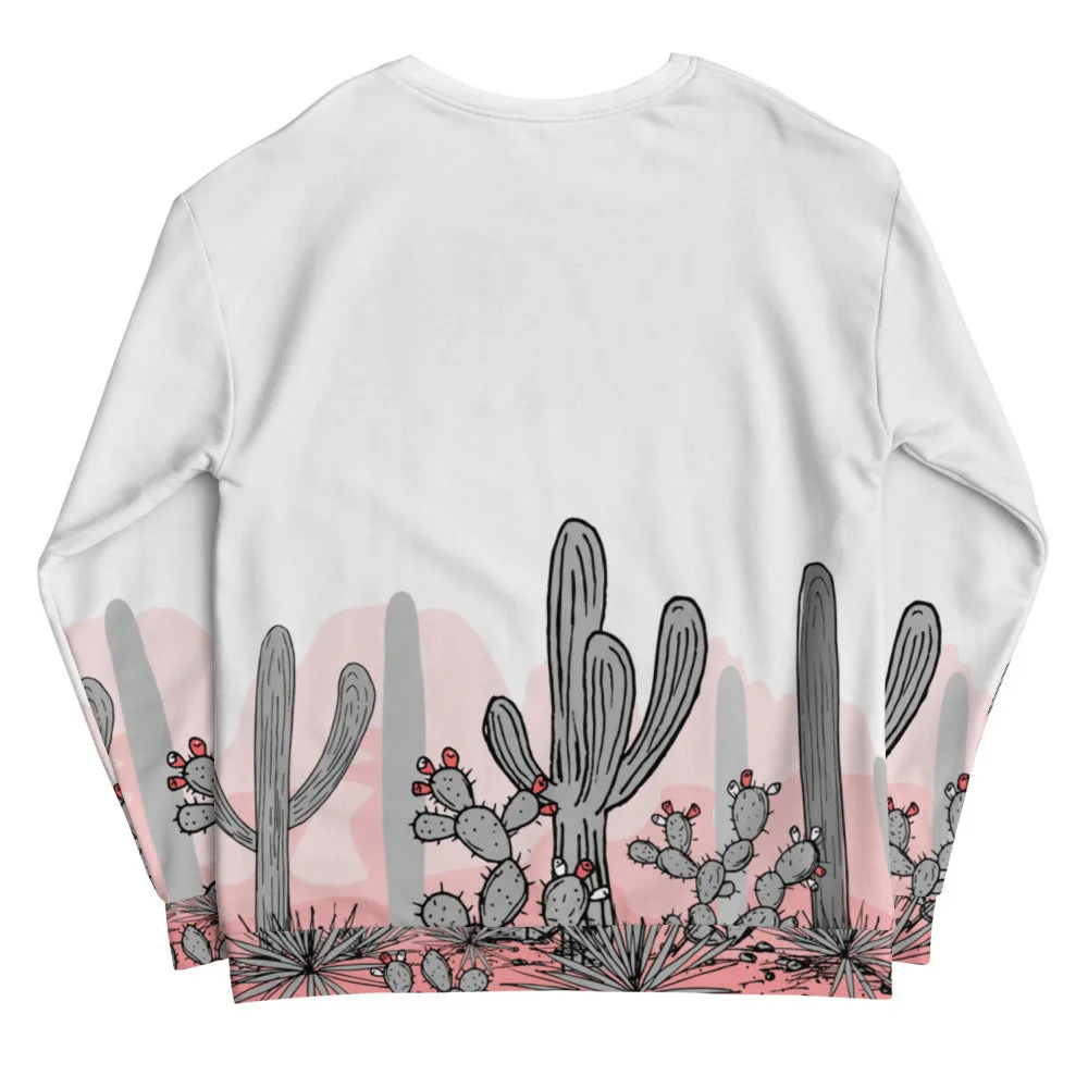 Pink Cactus Unisex Sweatshirt