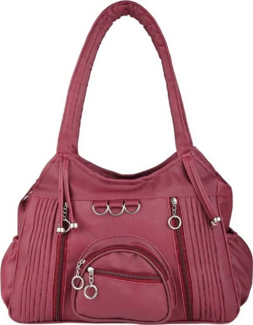 PU Handbag With 2 Compartment