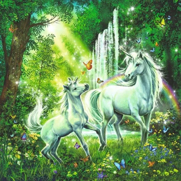 Ravensburger Beautiful Unicorns Puzzle 3x49pc