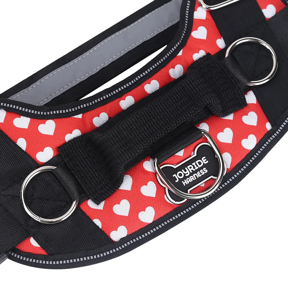 Red Hearts Joyride Basic Essential Dog Harness 1.0