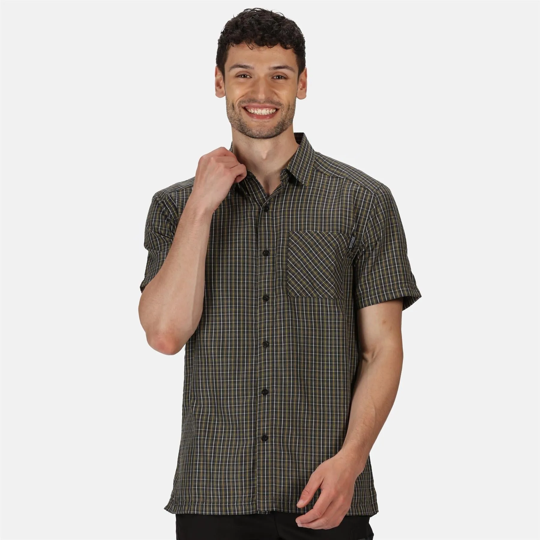 Regatta Mens Mindano V Check Short Sleeve Shirt