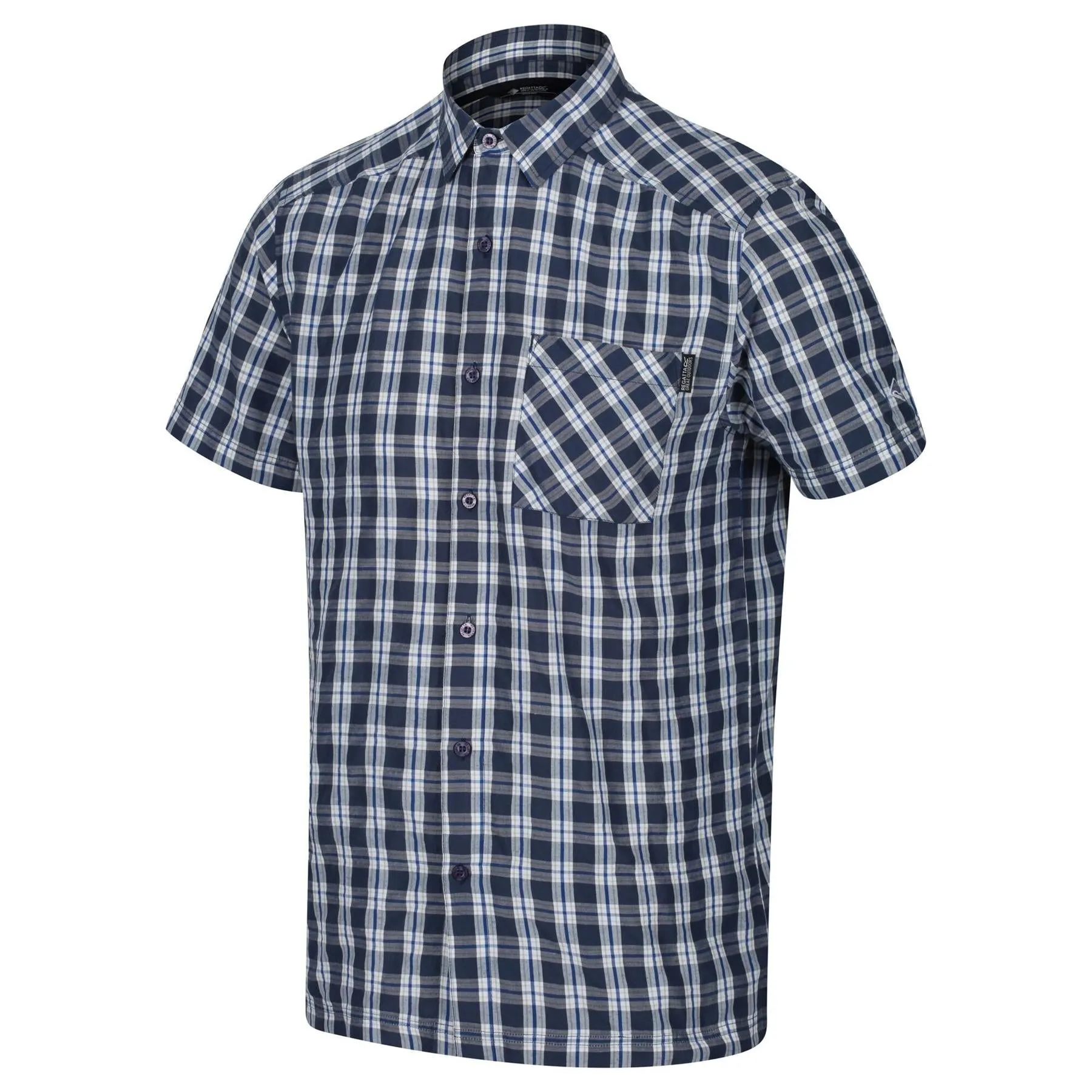 Regatta Mens Mindano V Check Short Sleeve Shirt