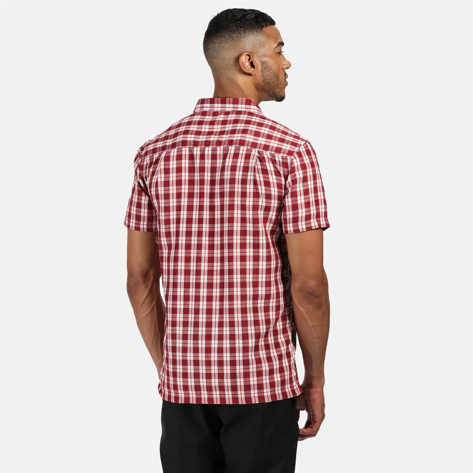 Regatta Mens Mindano V Check Short Sleeve Shirt