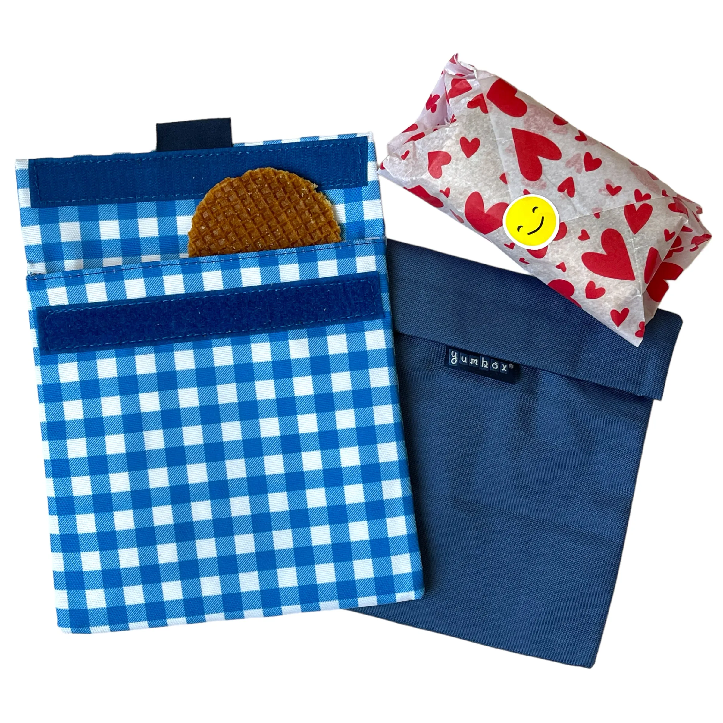 Reusable Sandwich Bag - Set of 2 - Navy & Vichy Pochettes