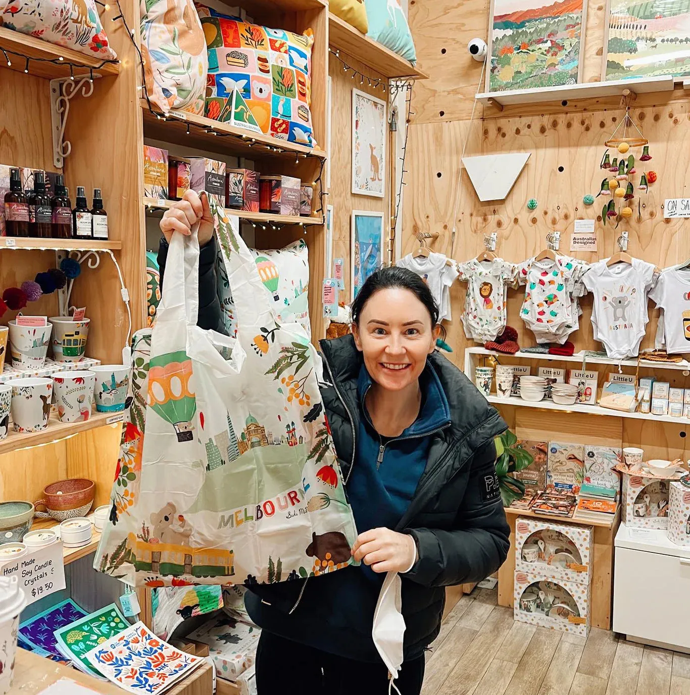 Reusable Shopping Bag - Melbourne Icons