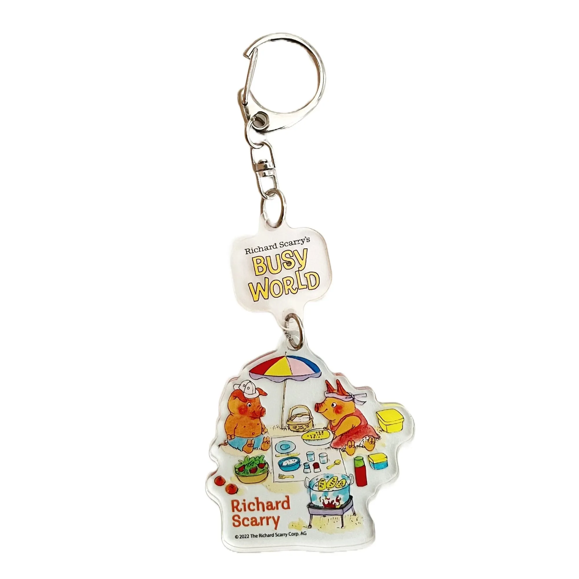 Richard Scarry Keychain · Pigs at the Beach *Limited Edition