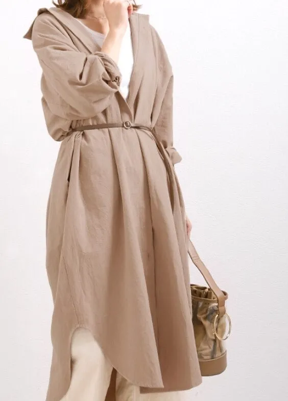 S-2XL Spring Casual Patchwork Cotton Collar Loose Long Sleeve Long Shirt Dress