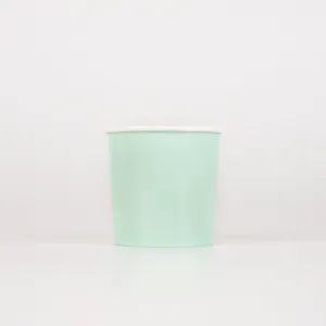 Sea Foam Green Tumbler Cups (x 8)