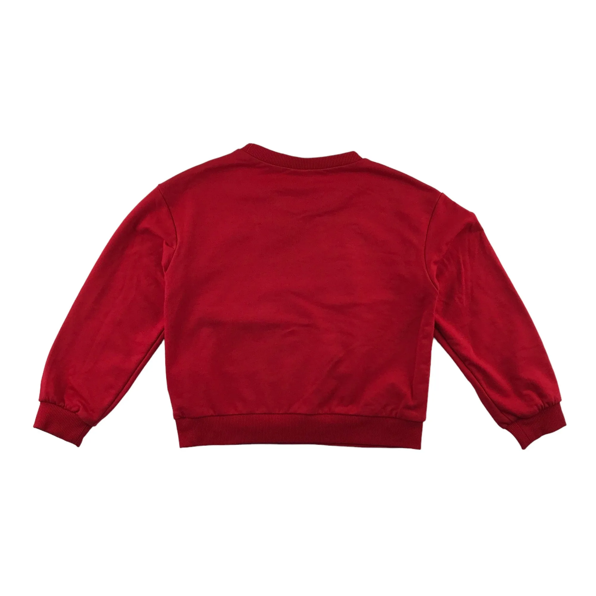 Shein sweater 6 years red girls pony tail with bowtie