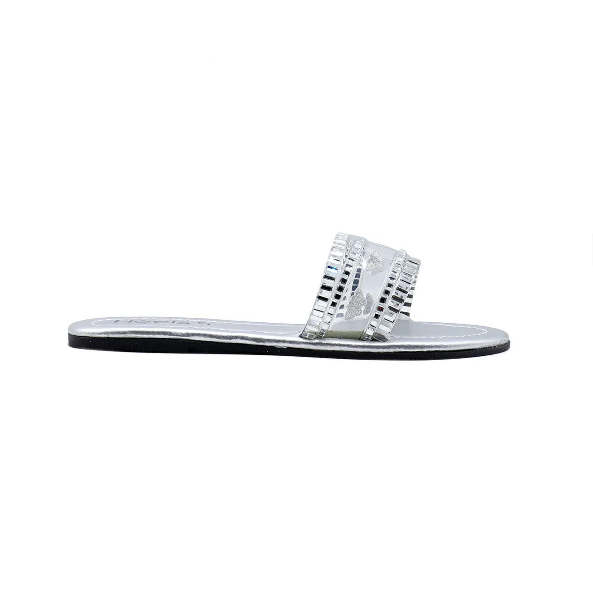 Silver Casual Slipper 000379