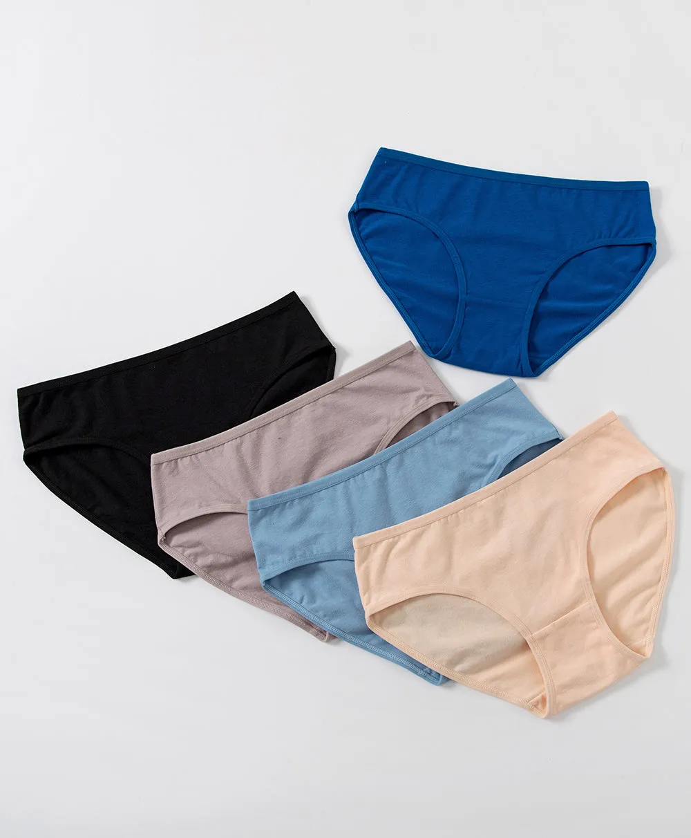 Skyline Tints Cotton 5-pack Midi Panties