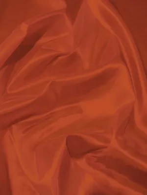 Solid Polyester Taffeta 58"/60" Fabric / Rust / Sold By The Yard