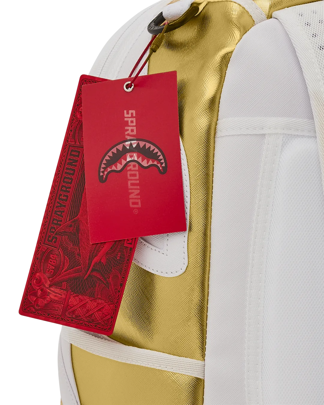 Sprayground Your Majesty Backpack - White / Gold