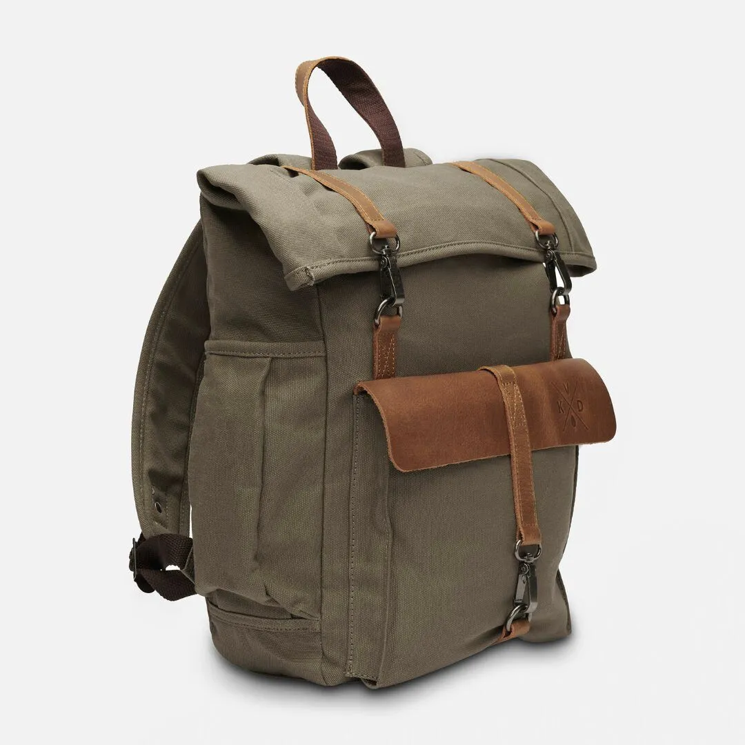 Tay - Canvas Rolltop Backpack