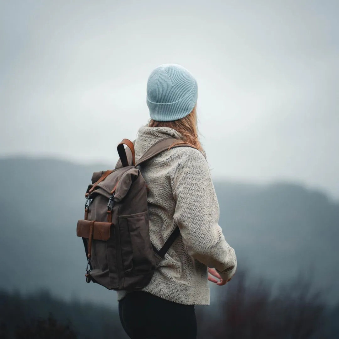 Tay - Canvas Rolltop Backpack