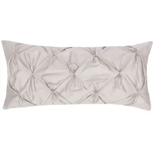 The Dove Grey Pintuck Throw Pillow