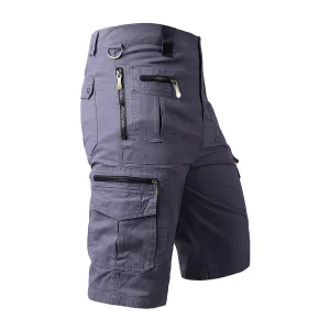 TRENDY CASUAL PANTS WITH MULTIPLE POCKETS, PURE COTTON WORKWEAR SHORTS