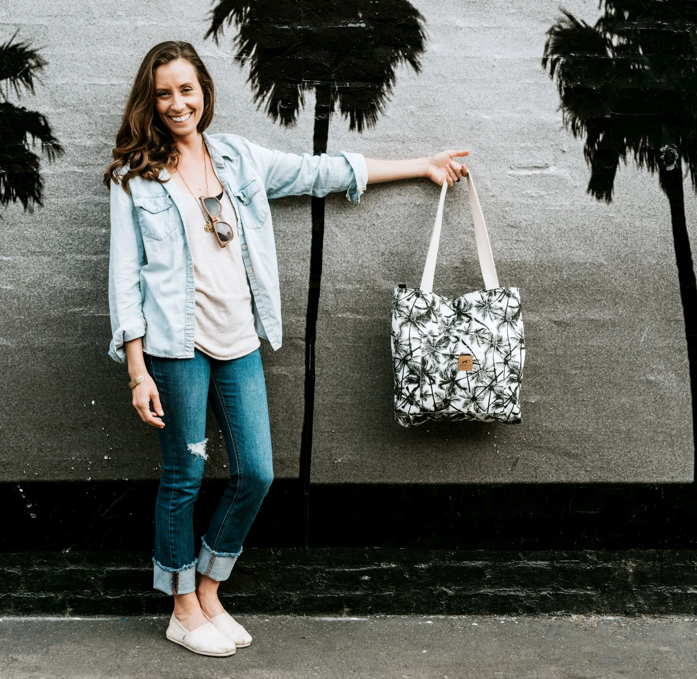 Tropical Palm Shopping Tote Bag