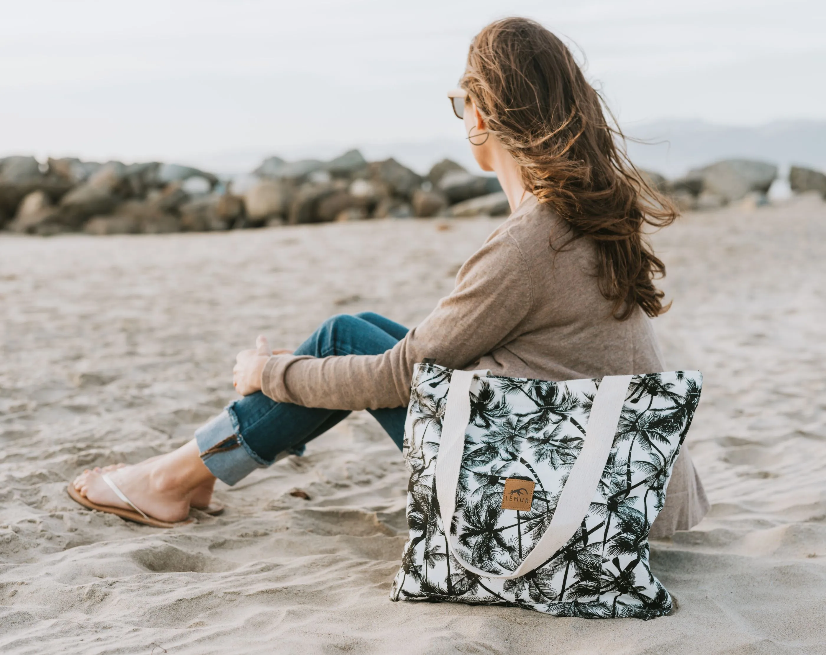 Tropical Palm Shopping Tote Bag