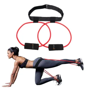 Tube bounce resistance leg training pedal belt