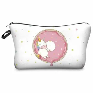 Unicorn Cosmetic Bag - Multicolor Pattern