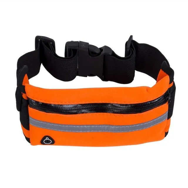 Waterproof running waist belt