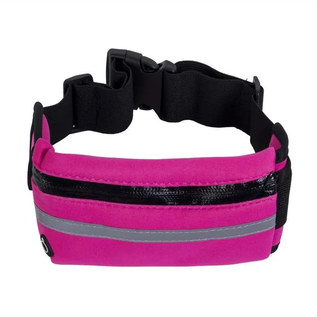 Waterproof running waist belt