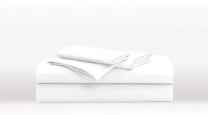 White Queen Size Classic Sheet Set