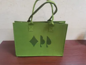 Women's bag, reusable bag, fashionable green tote bag