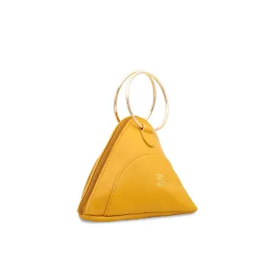 Yellow Triangle Ring Handle Pouch P92399