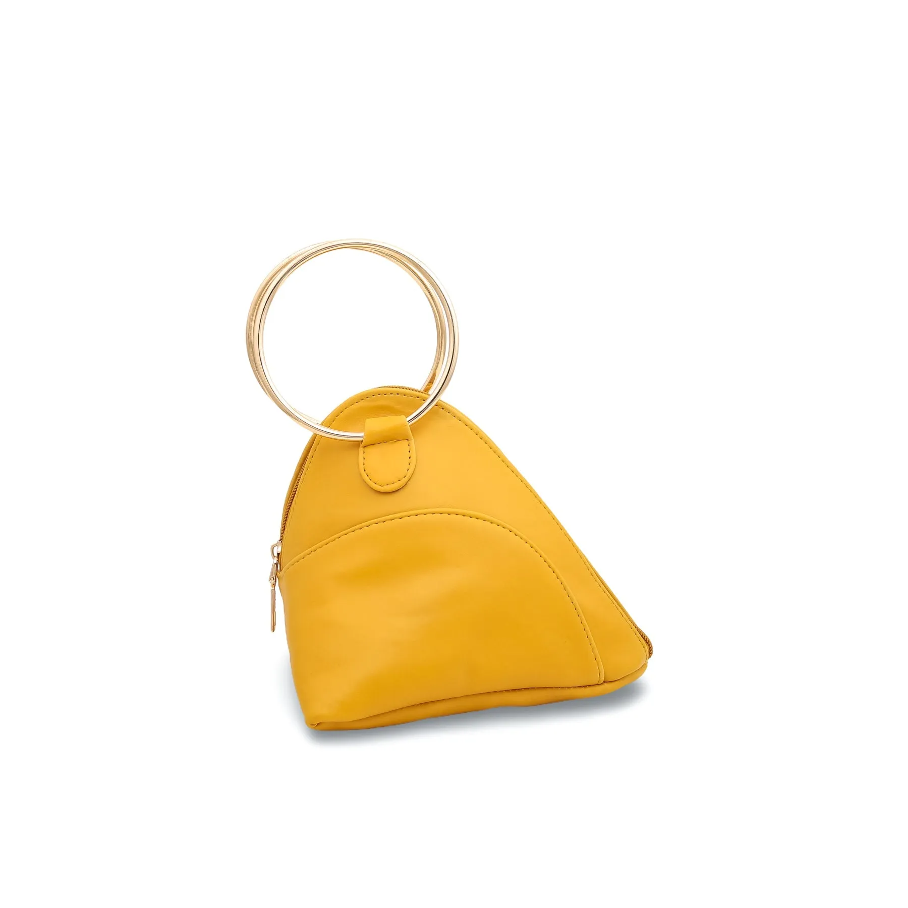 Yellow Triangle Ring Handle Pouch P92399