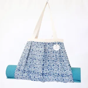 Yoga Mat Holder | Navy Blue Eyes | Yoga Mat Carrier Bag Purse